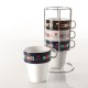 4 mugs sur Rack "city"